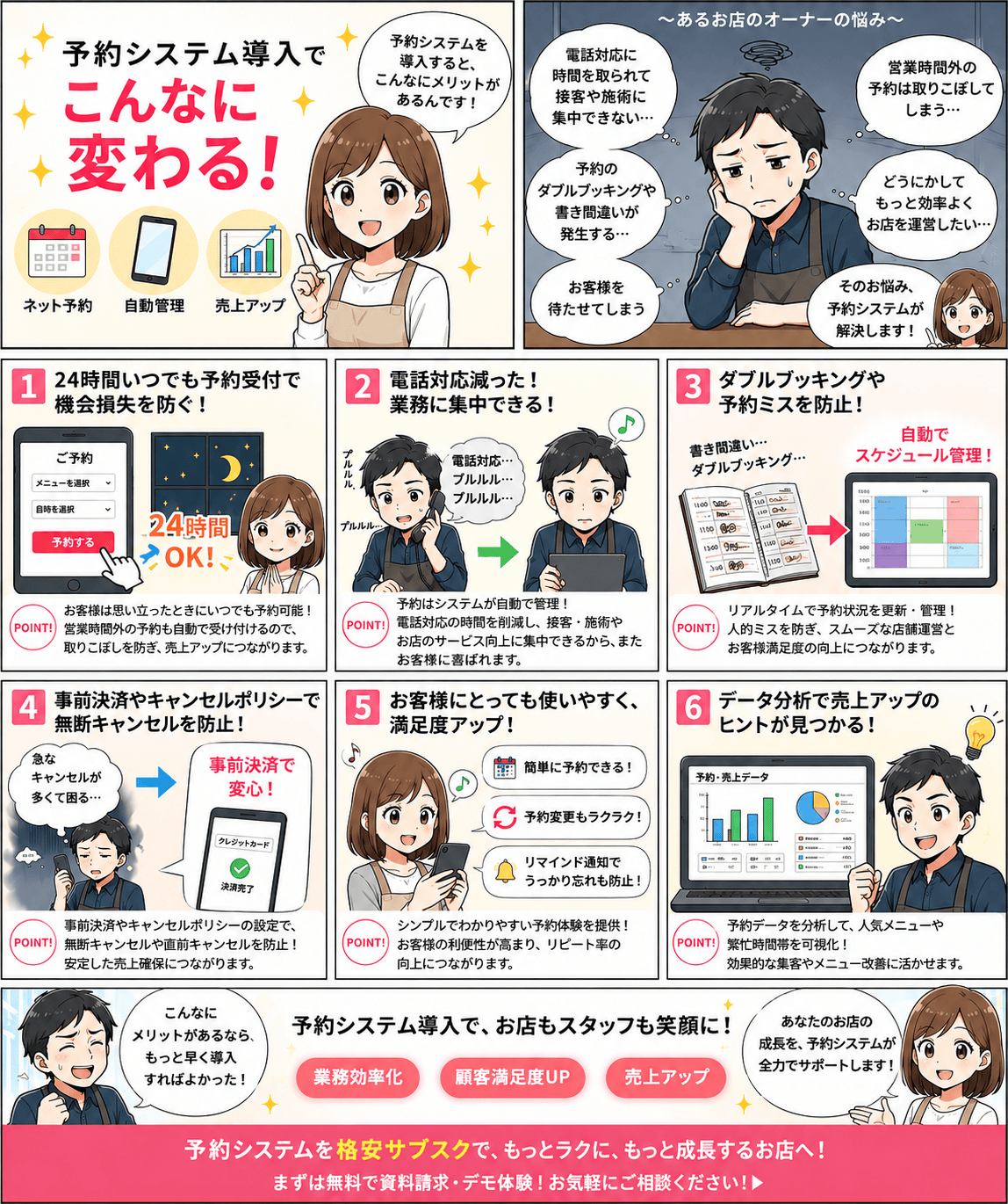 LINE予約でお店が変わる漫画（全業種版）